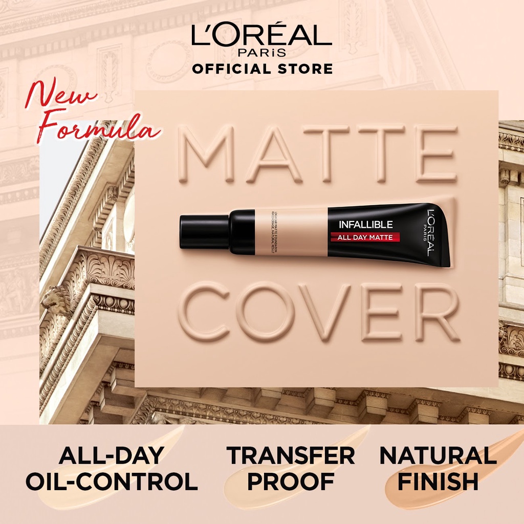 L’OREAL INFALLIBLE PRO-MATTE 24HR FOUNDATION 30ML (NEW PACKAGING)