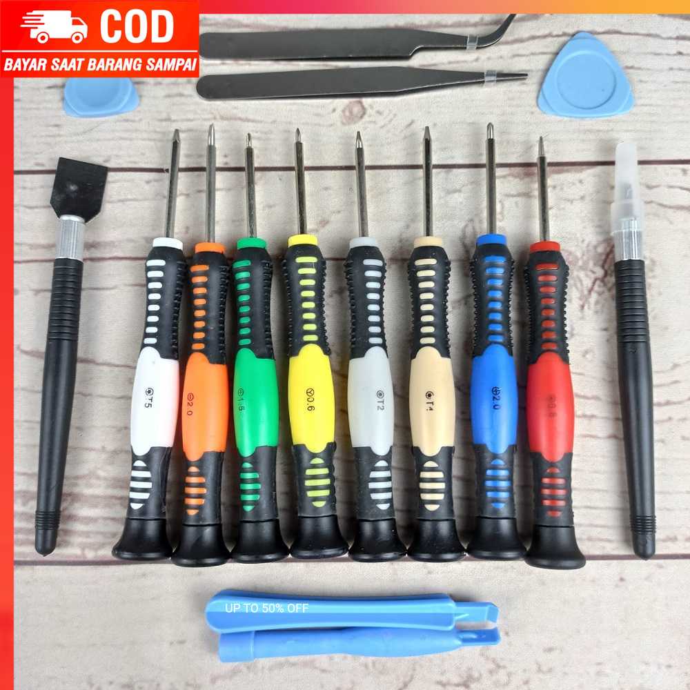 (100% BARANG ORI)Obeng Set 16 in 1 Reparasi Smartphone Handphone - 2811