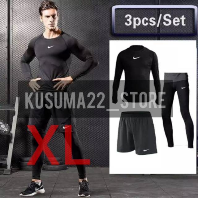 PAKET BASELAYER BAJU CELANA  STRETCH PANJANG  CELANA  