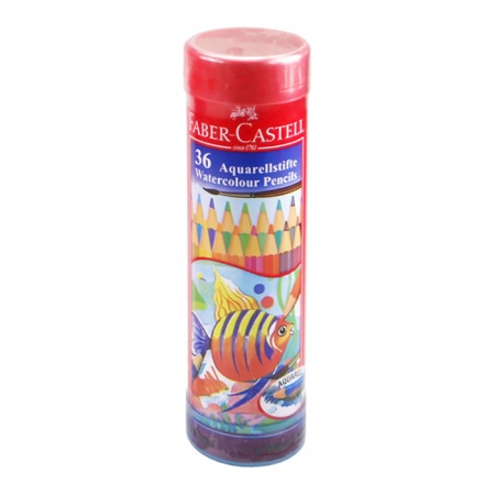 

Pensil Warna Faber Castell 36 L Water Colour Tin Round #115936 KAleng Bulat