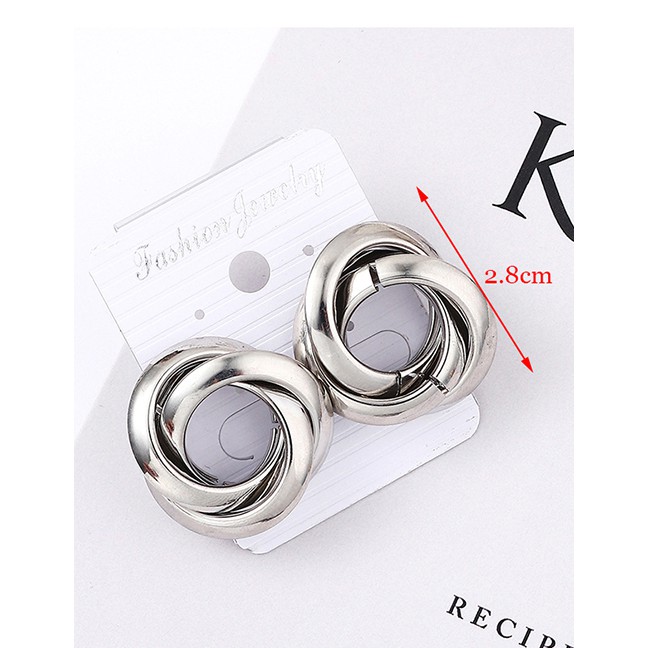 LRC Anting Tusuk Fashion Kc Spiral Earrings Y61801