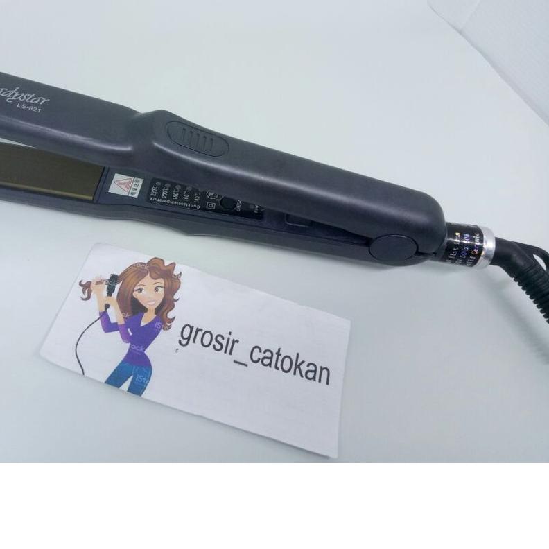 ✲ Catokan LS - 821 anion hair iron , catokan lamoode , ladystar ls768, bisa lurus dan curly ☚