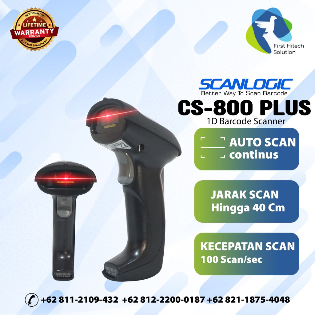 BARCODE SCANNER - SCANLOGIC CS 800 plus