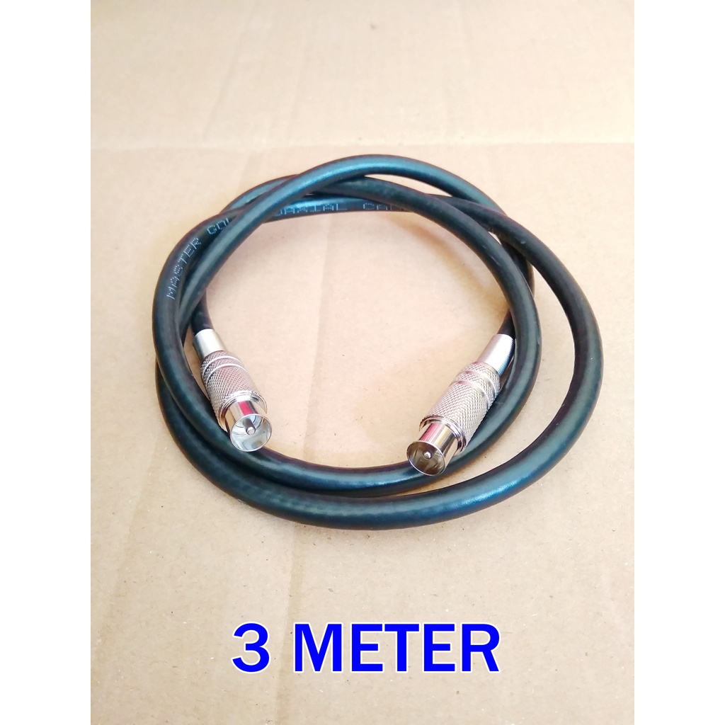 Kabel Loop Out - Kabel Antena TV 3 Meter - Jack Besi Cowo-Cowo