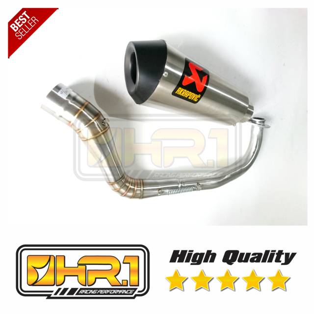Knalpot racing Akrapovic pendek matic Nmax Aerox Lexi vario mio beat