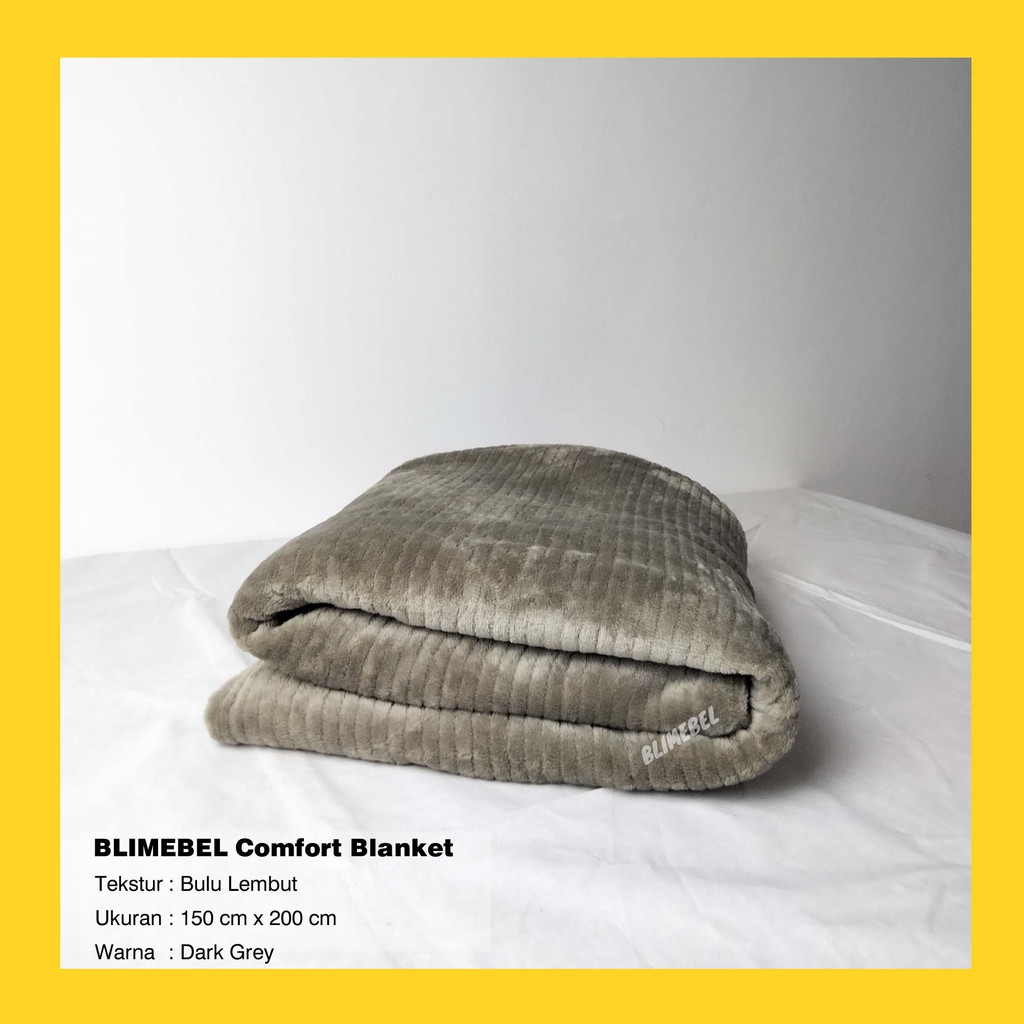 Blimebel Comfort Blanket Selimut Minimalis Aesthetic Besar Ukuran 150 X 200 Cm Shopee Indonesia