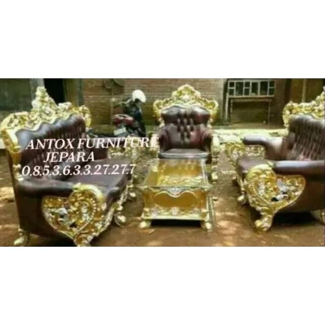 Kursi tamu sofa Bellagio jati mebel Jepara