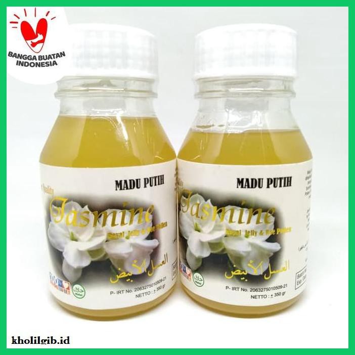 

MADU-MINUMAN- MADU PUTIH HUTAN SUMBAWA + BEE POLLEN + ROYAL JELLY JASMINE 350 GRAM -ASLI-BUKAN-KAWE-