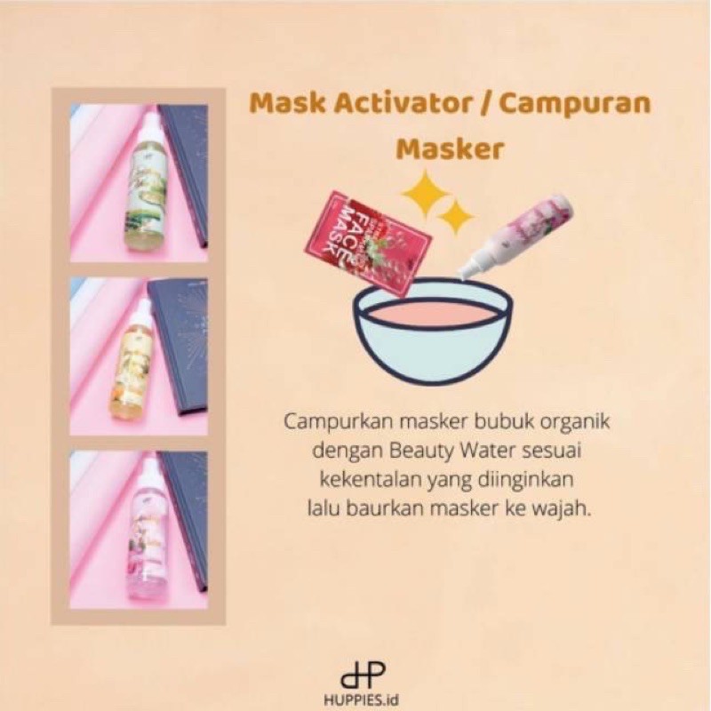 [AGEN RESMI] BPOM HUPPIES BEAUTY WATER / FACE MIST HUPPIES / ROSE WATER / LEMON WATER / ALOE WATER