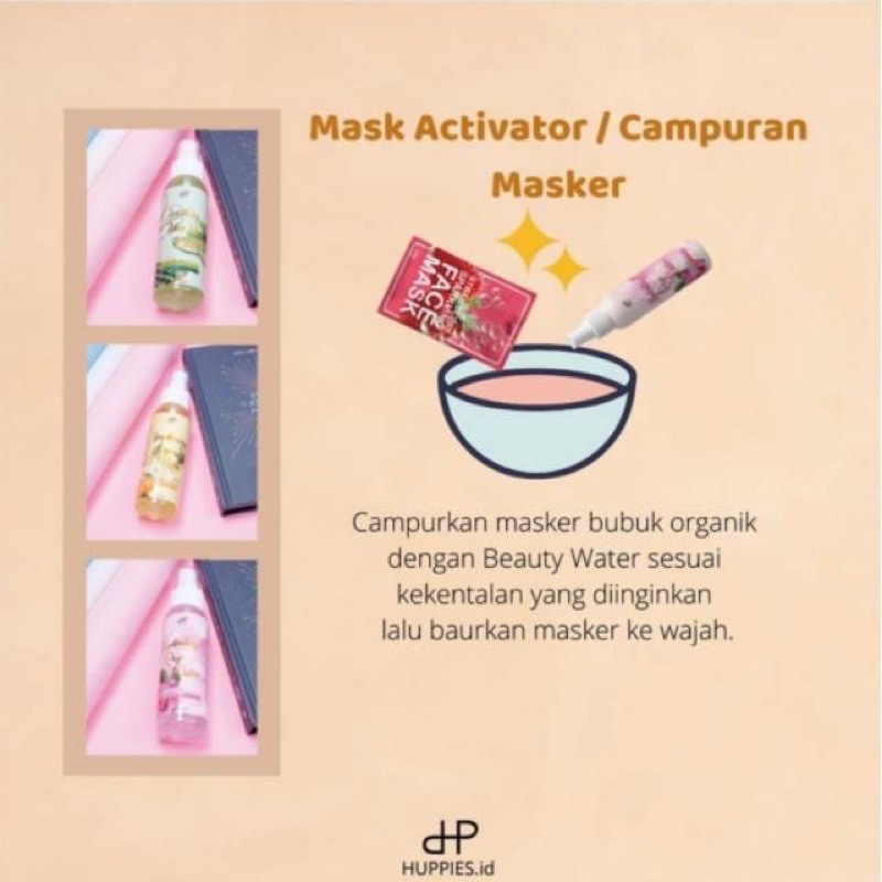 [AGEN RESMI] BPOM HUPPIES BEAUTY WATER / FACE MIST HUPPIES / ROSE WATER / LEMON WATER / ALOE WATER