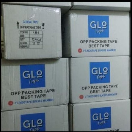 

ISOLASI BENING GLOTAPE 1/2 INCH UK. 70 YARD ISI 288 ROLL ( 1 DUS)