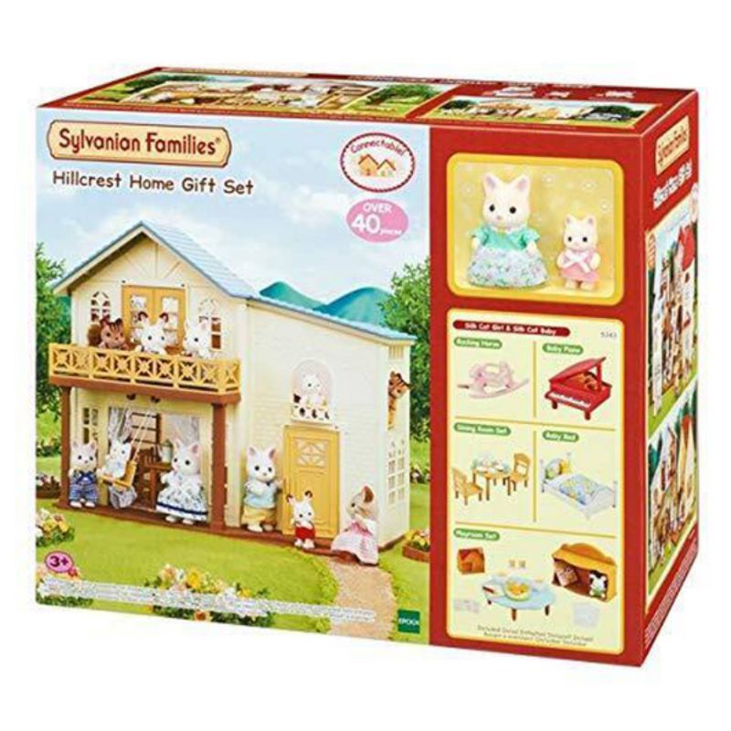 Mainan anak sylvanian hillcrest home gift set playset original