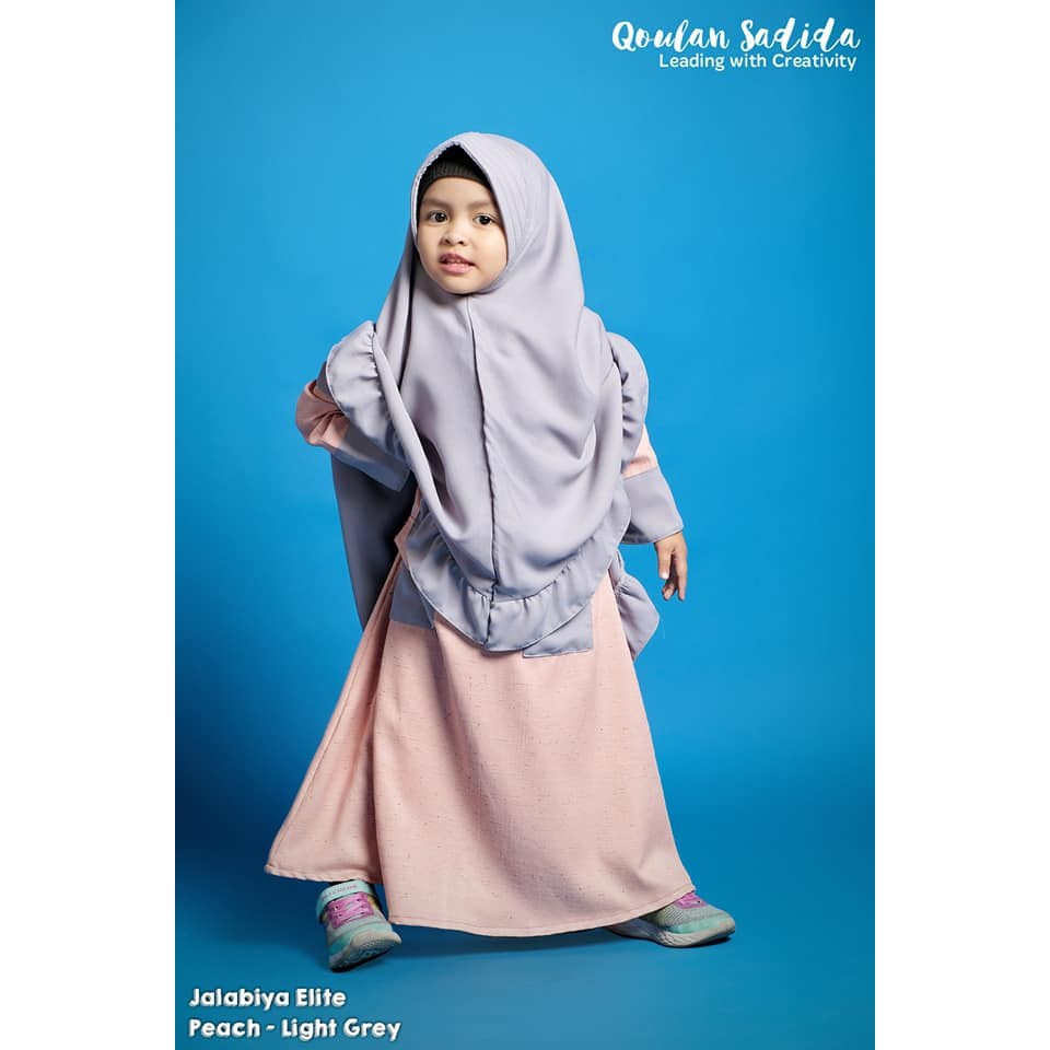 Gamis Syari Terbaru Anak Perempuan Jalabiya Elite by Qoulan Sadida (QS 09)