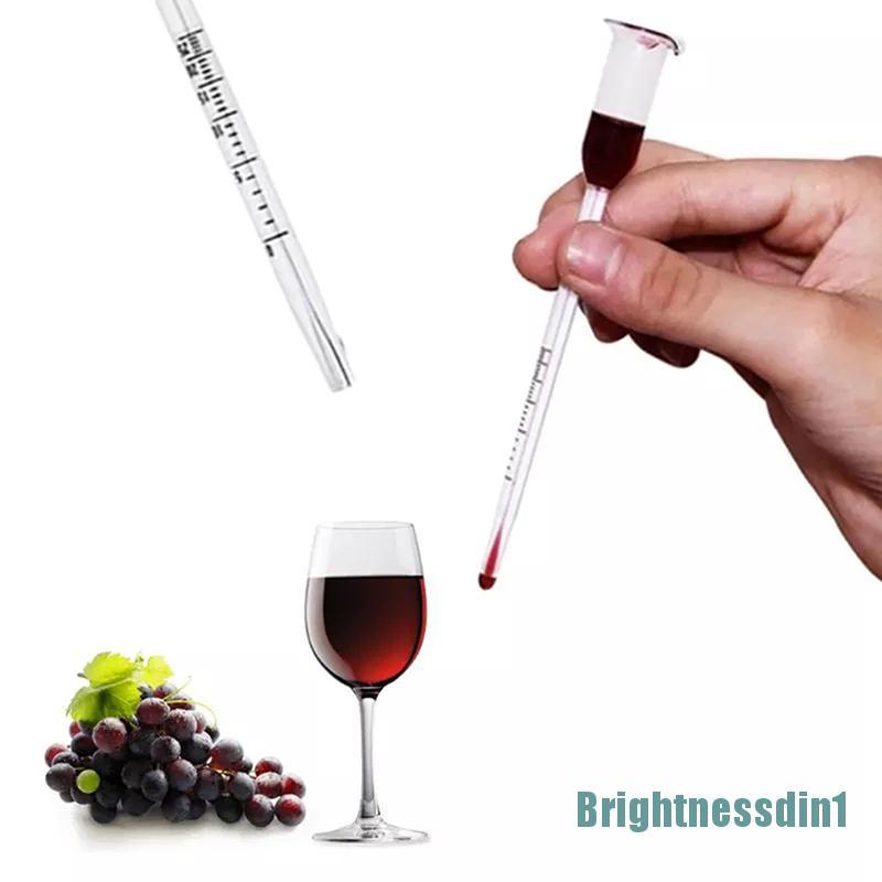 (Brightnessdin1) Alat Pengukur Konsentrasi Wine / Alkohol / Buah / Nasi 25 Derajat