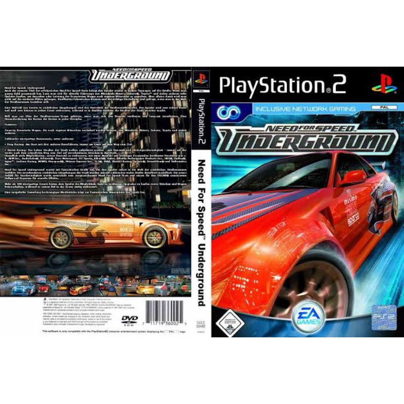 Kaset Ps2 NFS UNDERGROUND