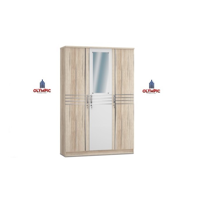 Olympic Lemari Pakaian Kayu Tiga Pintu / Lemari Baju LP HELENA 3P
