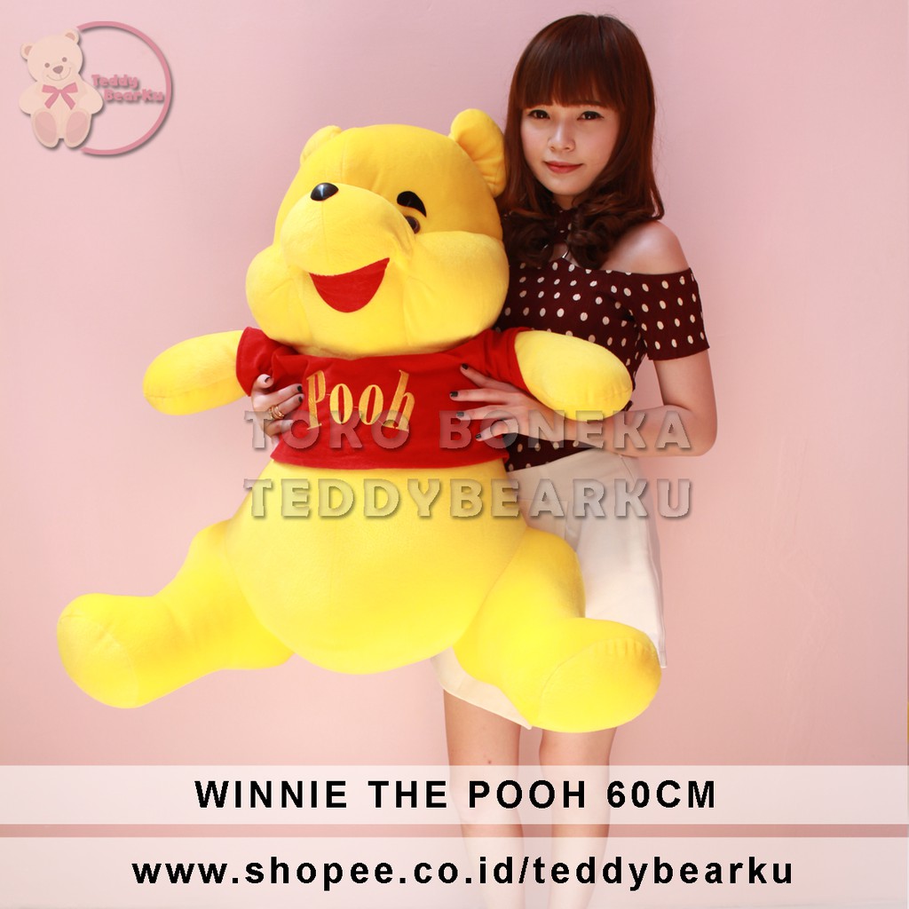 BONEKA WINNIE THE POOH IMUT JUMBO 60CM DUDUK
