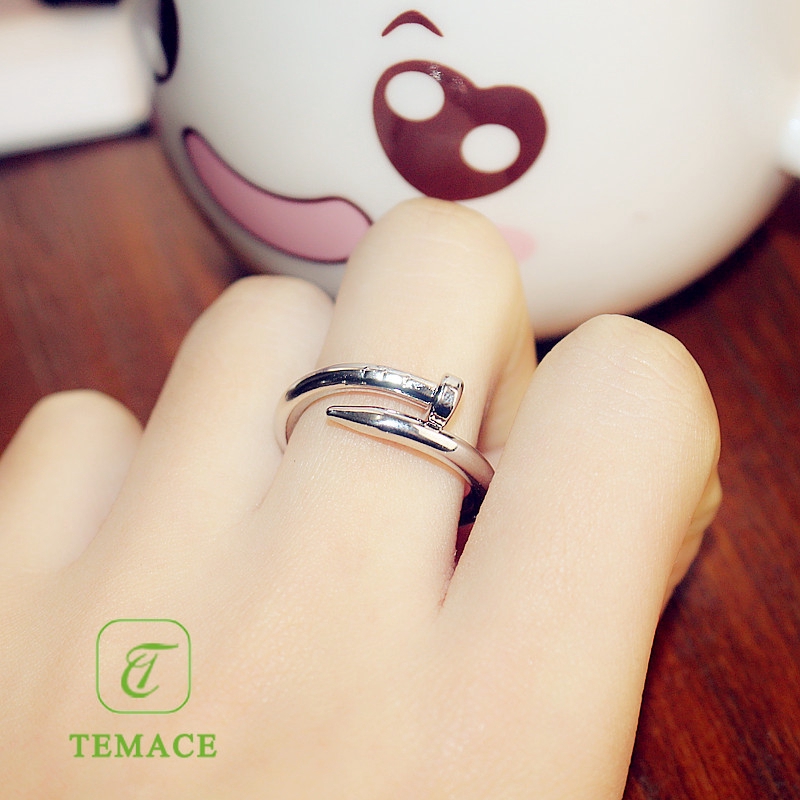 Cincin Titanium Wanita Lapis Emas Anti Karat CT20-18