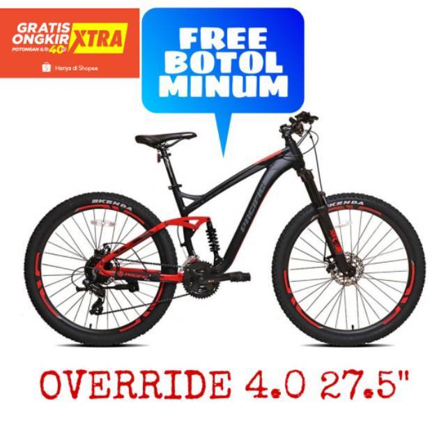 Sepeda Gunung Pacific 27,5 OVERRIDE 4.0 MTB FULLSUSPENSION