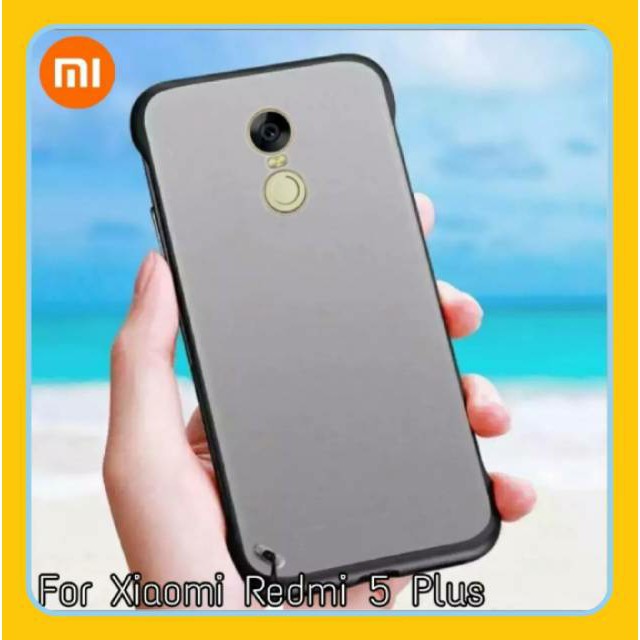 Case Xiaomi Redmi 5 plus HardCase Frameless Transparent Matte Fingger Ring Casing