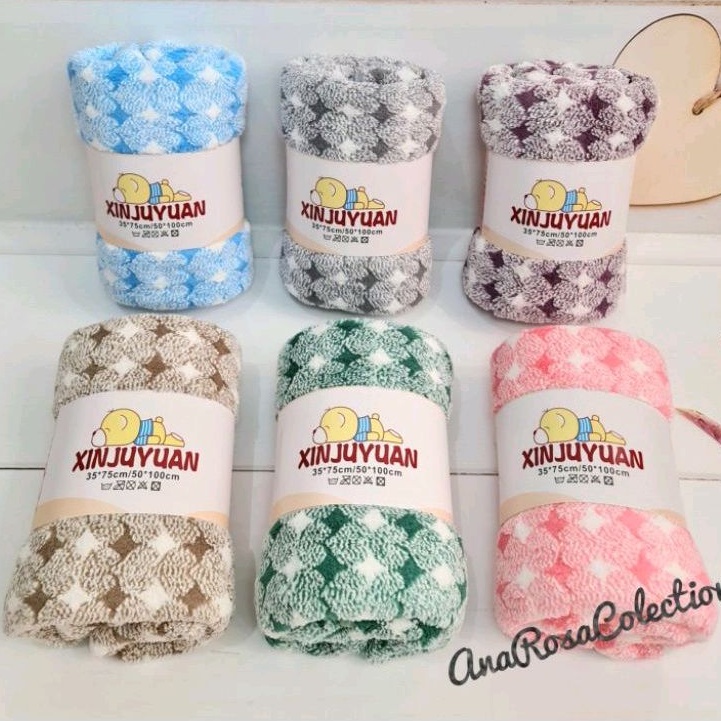 Handuk Mandi Microfiber Cristal Uk 50x100 cm