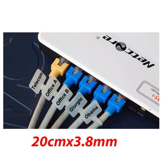 

BISA COD Maker TIE 20 cm x 3.8mm Pengikat Kabel label / Cable Ties Label name PROMOKode 1669