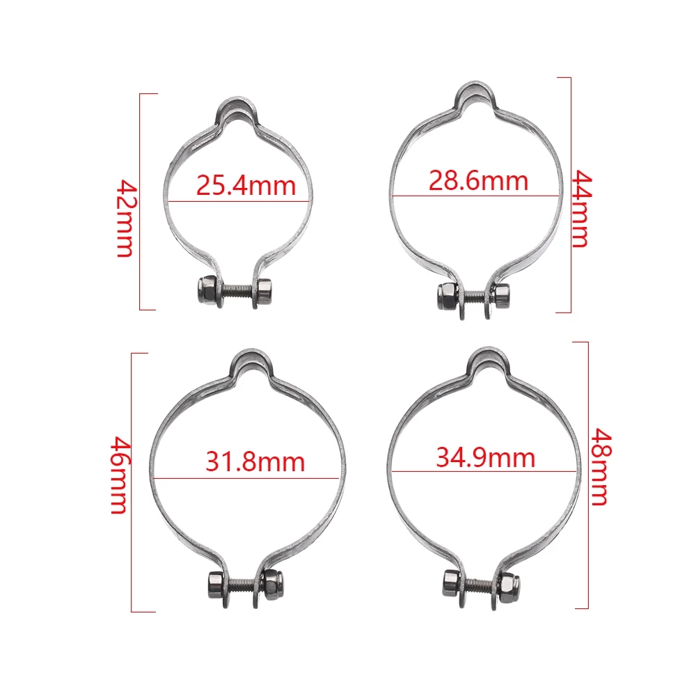 Lanfy Klip Penjepit Kabel Rem Sepeda Bahan Stainless Steel Ukuran 25.4 / 28.6 / 31.8 / 34.9mm