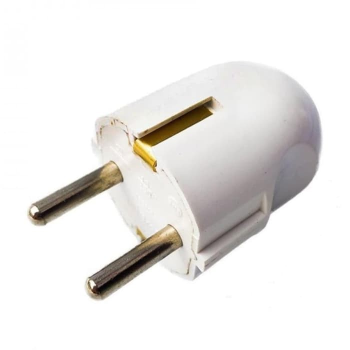 BROCO STEKER ARDE / 2P PUTIH 13110 1311055 COLOKAN BULAT colokan listrik steker listrik cop listrik