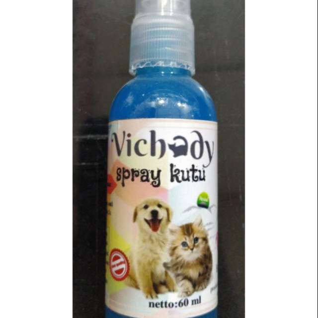 Vichady spray kutu kucing 60ml obat anjing kelinci