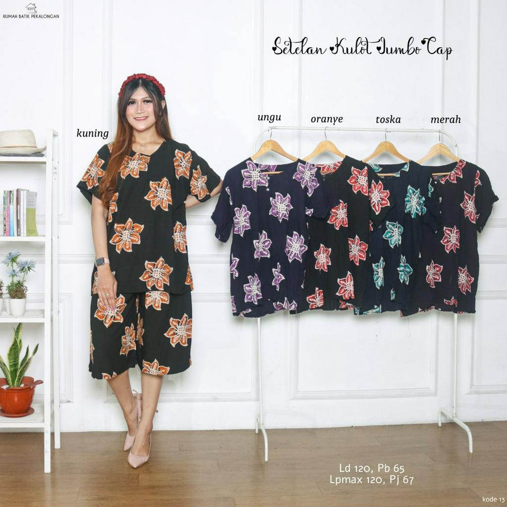 Setelan Kulot Jumbo Baby Doll Batik Pekalongan 13