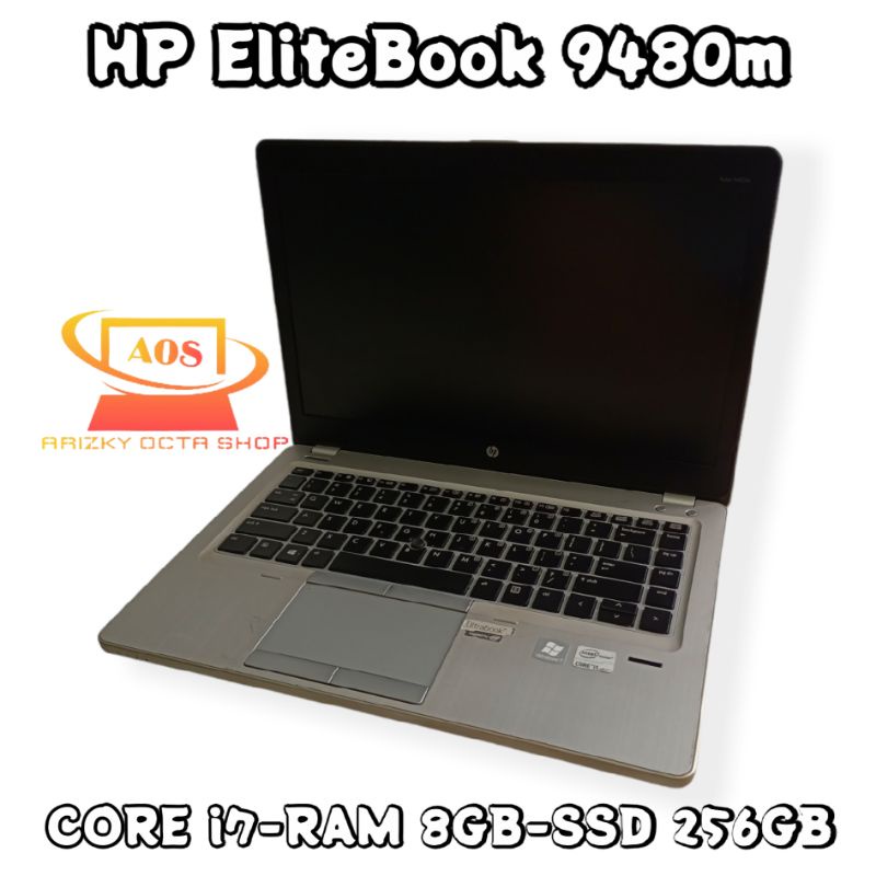 Ram 8GB SSD 256GB Laptop Hp Folio 9480m SLIM Second/Bekas anti lemot lcd 14&quot;