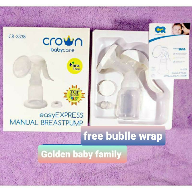 Pompa Asi Crown CR 3338 Easy Express Manual Breast Pump CR -3338 + free bubble