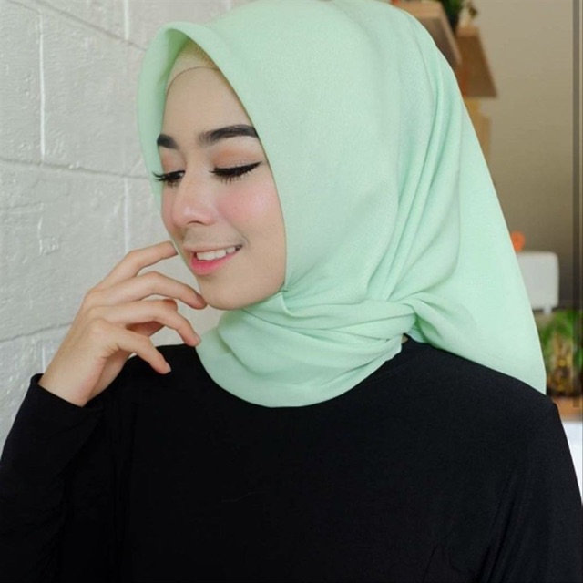 (KJI) (PROMO) HIJAB POLYCOTTON BELLA SQUARE DOUBLE HYCON PREMIUM