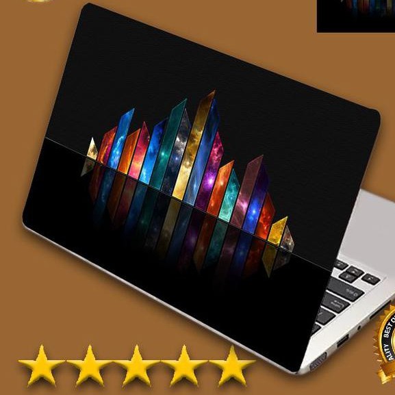 Garskin Laptop abstrak background hitam warn Skin Laptop Stiker Laptop