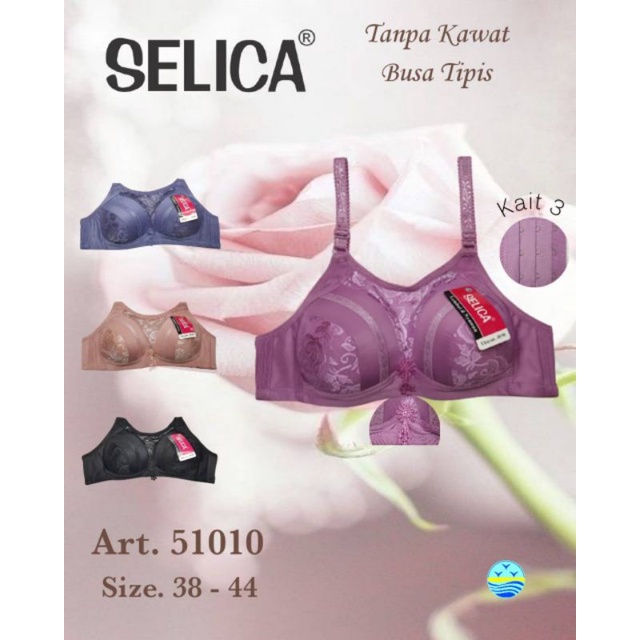 Bra Selica Tanpa Kawat Cup Extra Besar BH 51010
