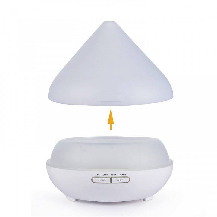 AKN88 - H30 - Ultasonic Humidifier Aroma Diffuser 7 Color LED 300ml White