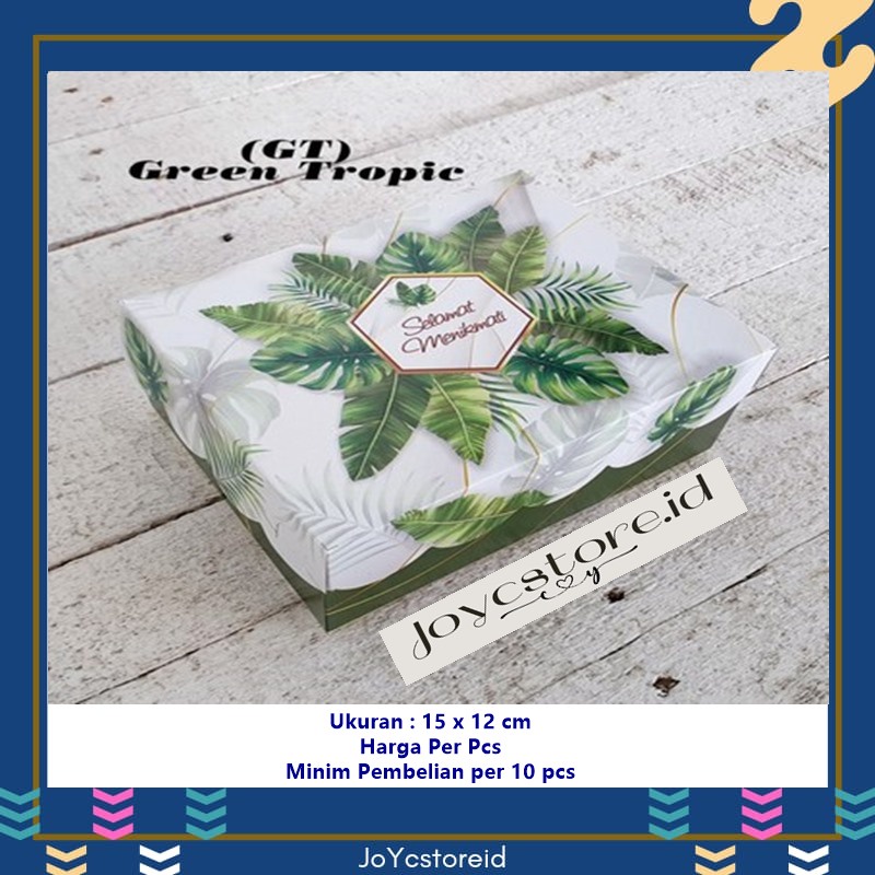 

Dus Roti Kotak Kue Cantik R5k GREEN TROPIC Kotak 15x12 Box Kue / Kotak kue / box Kue / Snack Box / Box Snack / Kotak Jajan / Dus Kue / Dus Roti /Kardus roti / Kemasan