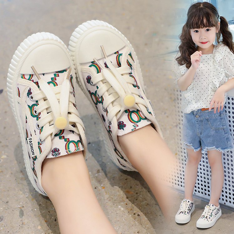 Sepatu Sneakers Anak Model Temali Corak Terbaru 100% IMPORT