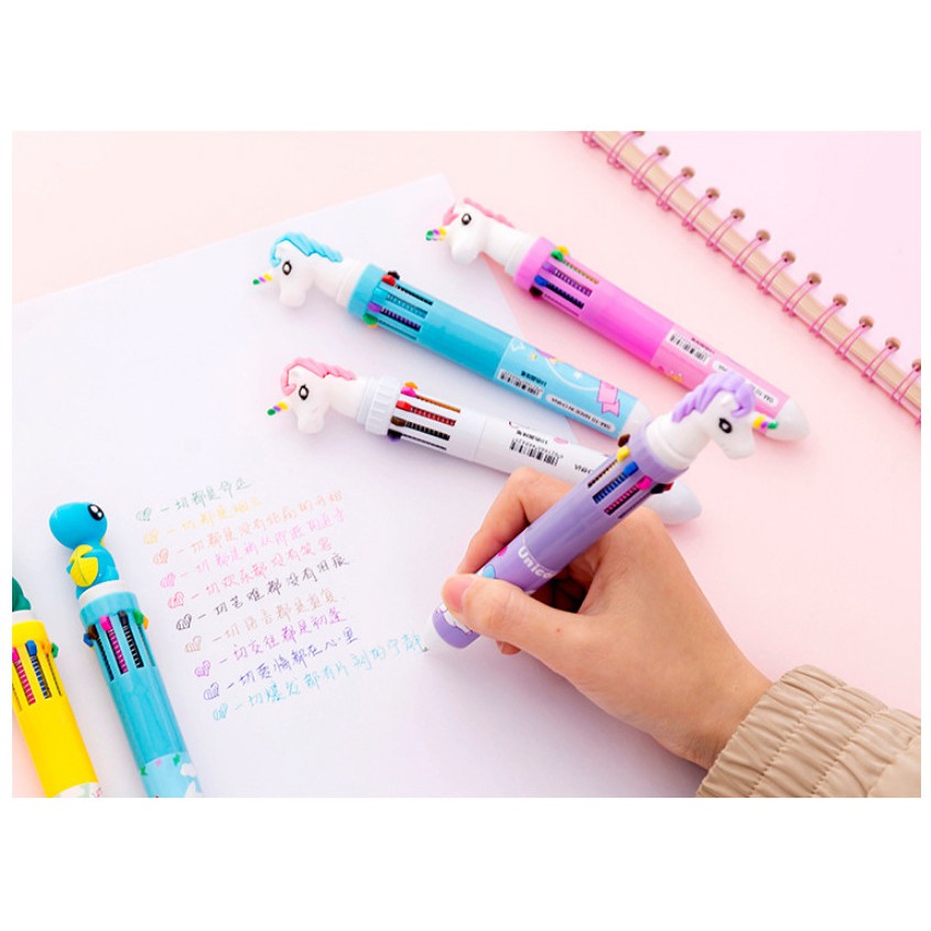 

PENA FANCY 10 WARNA PONY & DINO / FANCY PEN 10 COLORS PONY & DINO