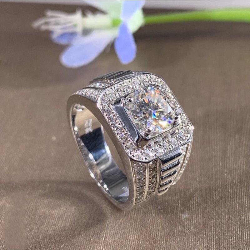 cincin berlian platinum pria wanita