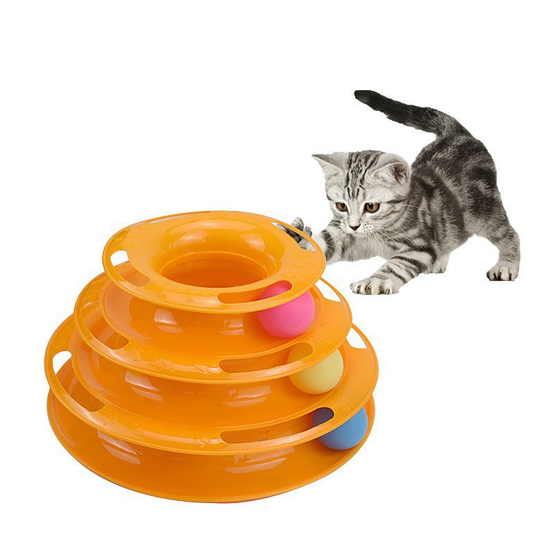 Mainan Kucing Bola Tower Track Tingkat 3 - Cat Toy