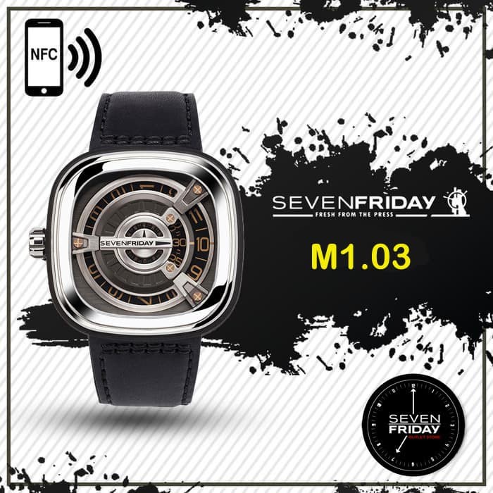 Jam Tangan Pria - Arloji Cowok Seven Friday M1-03 SevenFriday M1/03 Automatic M-Series Automatic Men