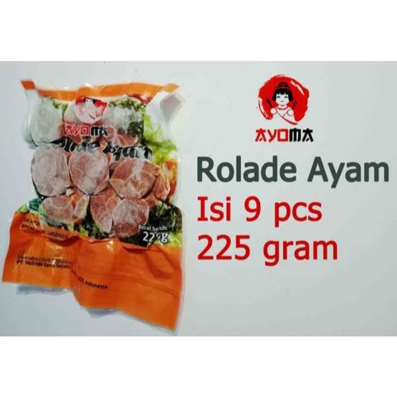 

ROLADE AYAM AYOMA ISI 9 PCS 225 GRAM