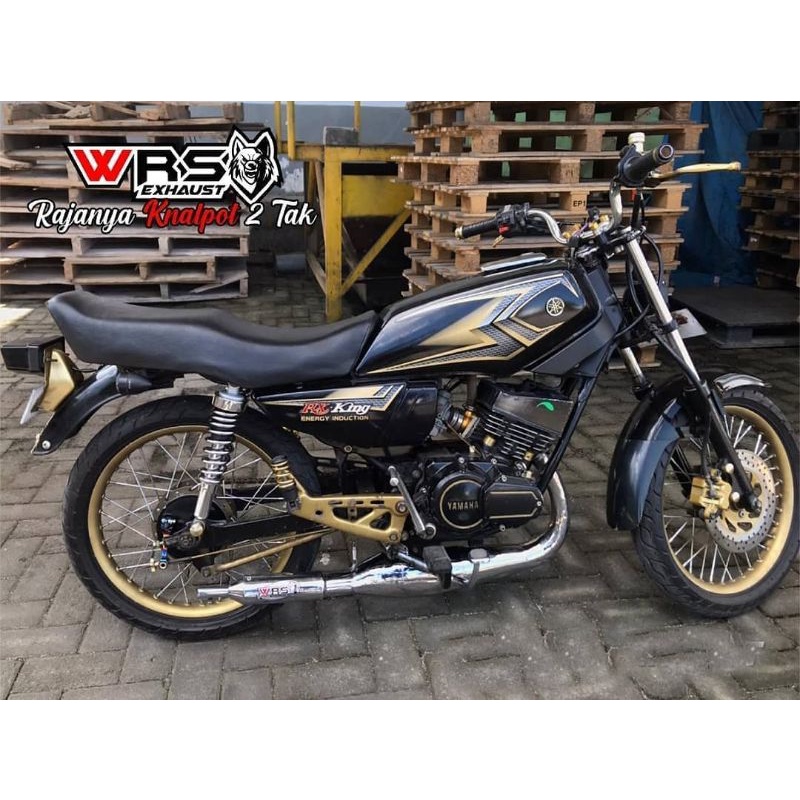 Knalpot Racing RX king kolong Tello/drag Chroom Original WRS EXHAUST