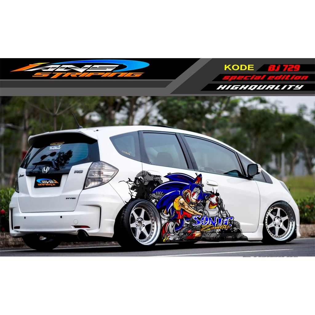 DECAL STICKER MOBIL HONDA BRIO / JAZZ RS / MOBILIO / AGYA / YARIS / ATOS / STICKER MOBIL