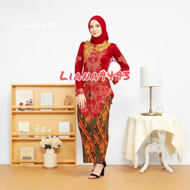 [READY] Kebaya Akad Nikah FULL PAYET Kebaya Pesta M L XL model Lily