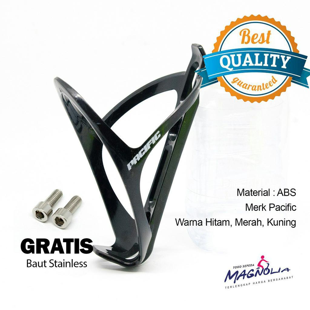 Tempat Botol Minum Sepeda Holder Botol Minum Sepeda Plastik Merek Pacific Aksesories Sepeda