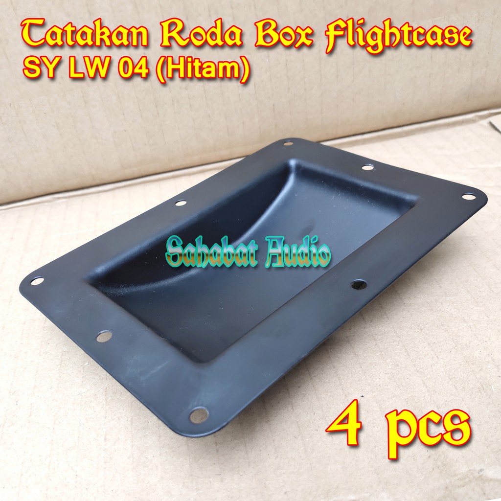 (4 Pcs) Tatakan Roda LW04 (Tanam) Box Flightcase / Hard Case / Sparepart Flight Case / Penahan Roda