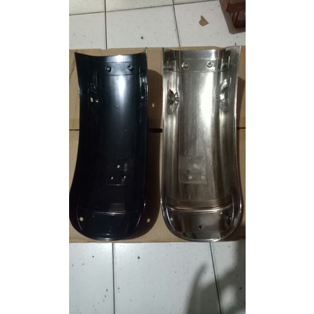 Spakbor slebor belakang Rx king Besi hitam dan croom