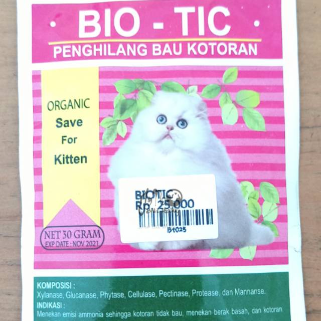 Biotik penghilang kotoran kucing